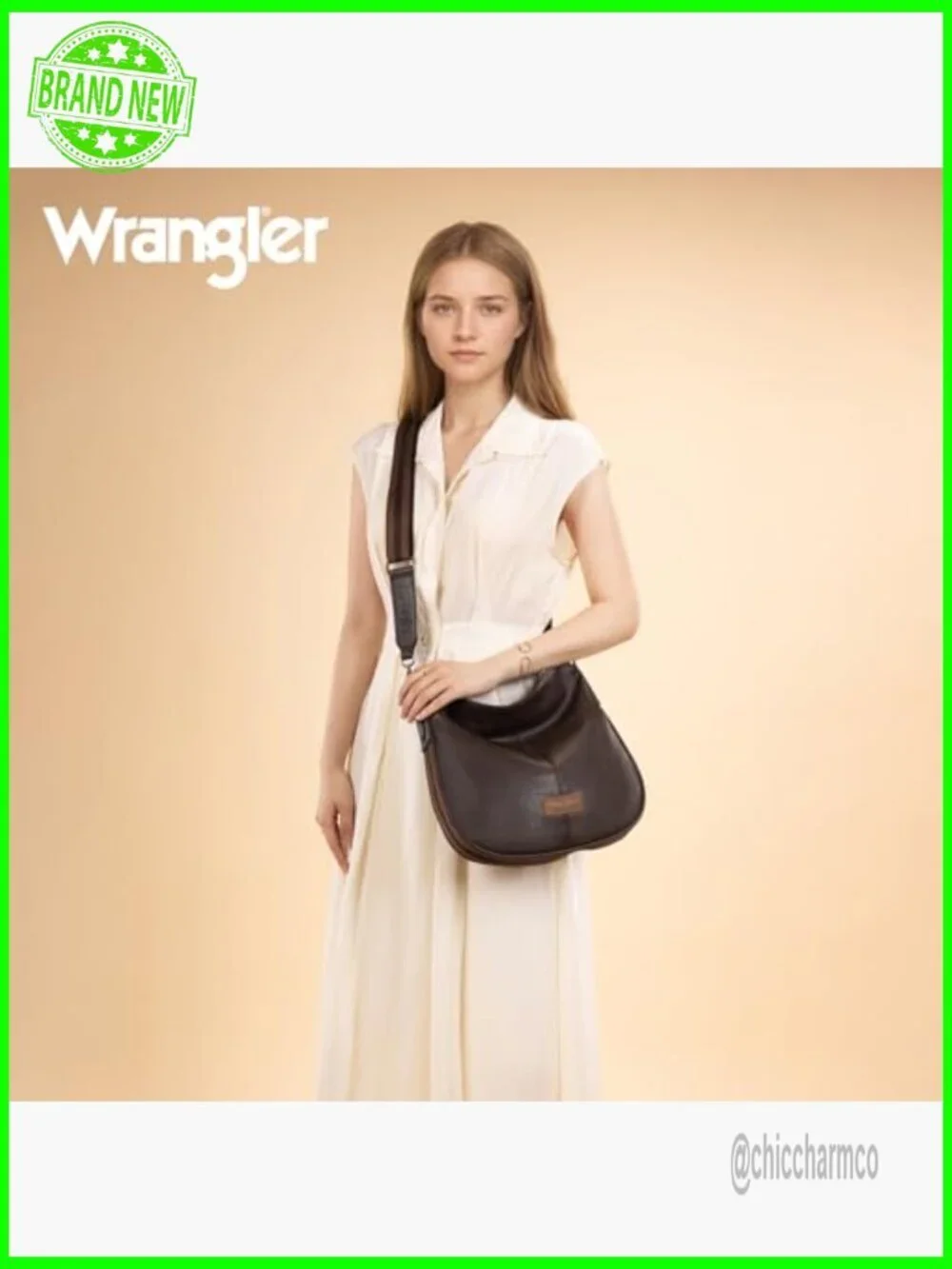 Large Hobo Crossbody Bag Vegan Leather Adjustable Strap Tote Purse